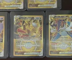 Pokemon Gold Secret Rare VSTAR Lot x5 Mewtwo Arceus Giratina Palkia Samurott NM - Image 3