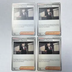 Pokemon Card 151 4x Playset Giovanni's Charisma 161/165 Near Mint - Image 1