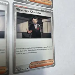 Pokemon Card 151 4x Playset Giovanni's Charisma 161/165 Near Mint - Image 4