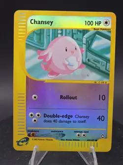Pokemon TCG Chansey Aquapolis Reverse Holo 69/147 LP - - Image 1