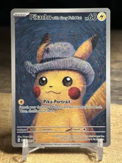 2023 POKEMON SVP EN BLACK STAR PROMO #085 PIKACHU WITH GREY FELT HAT - Image 2