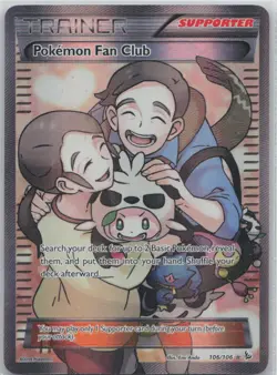 Pokemon Fan Club (106 Full Art) Holo Ultra Rare XY - Flashfire 106/106 NM - Image 1