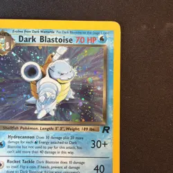 Dark Blastoise Holo #3 Pokemon Team Rocket 1995 LP 💫Swirl 💫 - Image 3