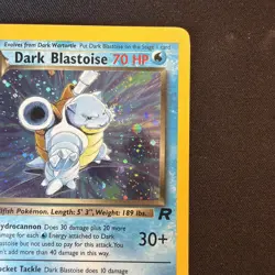 Dark Blastoise Holo #3 Pokemon Team Rocket 1995 LP 💫Swirl 💫 - Image 4