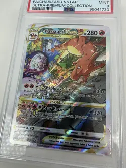 2022 POKEMON SWSH BLACK STAR PROMO CHARIZARD UPC #SWSH262 CHARIZARD VSTAR PSA 9 - Image 3