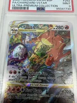 2022 POKEMON SWSH BLACK STAR PROMO CHARIZARD UPC #SWSH262 CHARIZARD VSTAR PSA 9 - Image 4