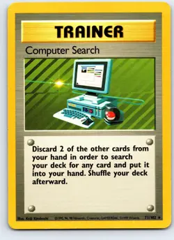 COMPUTER SEARCH 71/102 BASE SET UNLIMITED POKEMON - Image 1