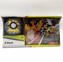 Pokemon TCG Sword & Shield Treasure Chest Tin + Poke Ball 2 Pack 2021 New - Image 1