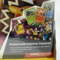 Pokemon TCG Sword & Shield Treasure Chest Tin + Poke Ball 2 Pack 2021 New - Image 4