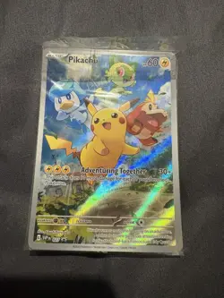 Pokemon Pikachu TCG SVP027 Scarlet Violet Black Star Promo SEALED Near Mint - Image 1