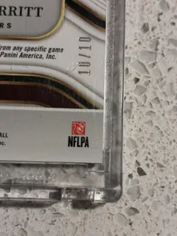 2025 Select 10/10 Jacory Croskey-Merritt Gold Patch Autograph RPA #JRS-JCM RC - Image 4