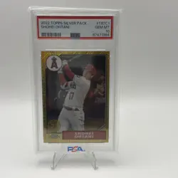 SHOHEI OHTANI 2022 TOPPS SILVER PACK #T87C-1 PSA 10 (GEM MINT) - Image 1