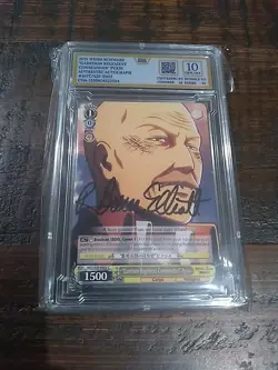 Dot Pyxis Attack On Titan Weiss Schwarz Card Graded 10 Signed R Bruce Elliott - Image 1