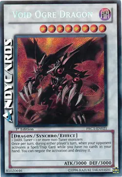 VOID OGRE DRAGON • (Drago Orco Del Vuoto) • Segreta • PRC1 EN021 • 1Ed • YUGIOH! - Image 1