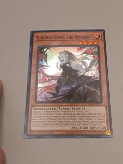 Yu-Gi-Oh! Guiding Quem, the Virtuous RA04-EN043 Super Rare 1st Edition NM - Image 1