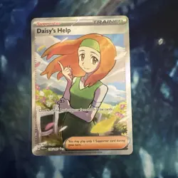 Pokemon TCG Daisy's Help Scarlet & Violet Trainer Holo Ultra Rare Card 195/165 - Image 1