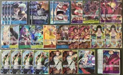 One Piece Card Game Bulk Lot Retirement Parallel SR 45 Cards OP TCG - Image 1