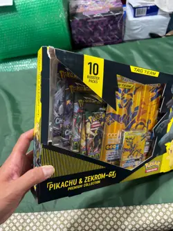 Nintendo Pokemon TCG Pikachu and Zekrom-GX Tag Team Premium Collection Sealed - Image 2
