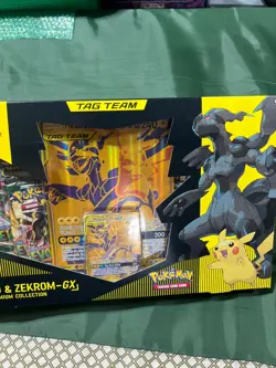 Nintendo Pokemon TCG Pikachu and Zekrom-GX Tag Team Premium Collection Sealed - Image 4
