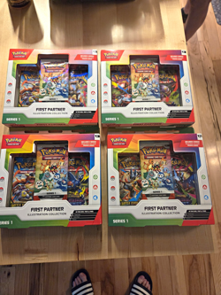 Pokemon TCG First Partner Illustration Collection Series 1 4-Box Set 2023 EN - Image 1