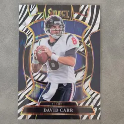 2025 Select - David Carr Concourse Zebra Shock Ultra Rare SSP - Image 1