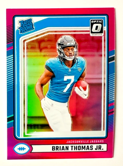 2024 Donruss Optic Brian Thomas Jr. PINK Prizm RC #214 Jaguars Rookie! - Image 1
