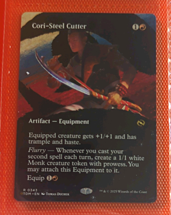 MTG Cori-Steel Cutter 0343 Tarkir: Dragonstorm Foil Rare Artifact—Equipment (EN) - Image 1