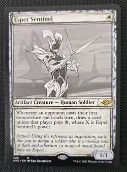 Esper Sentinel 328 MH2 Borderless/Showcase Official Wizards of the Coast Card - Image 1