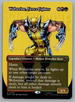 Wolverine, Fierce Fighter (Borderless) 378 Marvel Super Heroes Magic: - Image 1