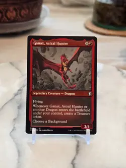 MTG Ganax, Astral Hunter (Foil Etched) Commander Legends Baldur's Gate NM - Image 1