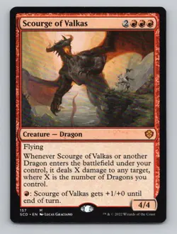 Scourge of Valkas M Starter Commander Decks 157 NM - Image 1