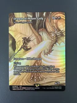 MTG - FCA - Dragon of Mount Gulg (Ancient Copper Dragon) - Showcase Foil - NM - Image 1