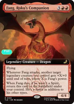 Fang, Roku's Companion (Extended Art) - Foil - TLE - 193 NM/LP - Image 1