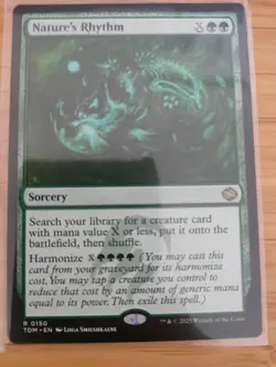 MTG Nature's Rhythm 0150 Tarkir: Dragonstorm M/NM Free UK P&P - Image 1