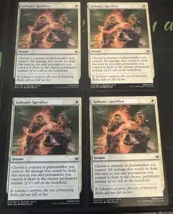 Gideon's Sacrifice X4 War of the Spark Magic the Gathering MTG - Image 1