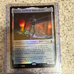 MTG Marvel Super Heroes Ultron, Artificial Malevolence 0252 Alt Art Foil ENG - Image 1