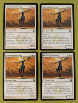 Glimmerpoint Stag x4 Scars of Mirrodin 4x Playset Magic the Gathering MTG - Image 1