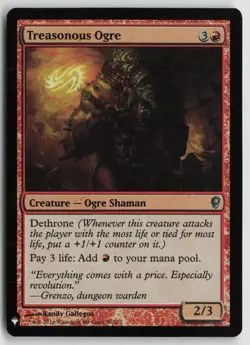 Treasonous Ogre Lightly Played Foil 36 The List Reprints Magic: The Gathering - Image 1