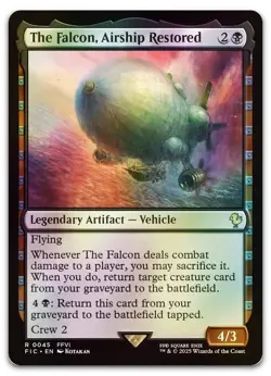 The Falcon, Airship Restored (Surge Foil) #45 (NM) Final Fantasy FIC Magic MTG - Image 1