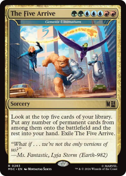 The Five Arrive (Surge Foil) - Commander: Marvel Super Heroes (MSC) - Image 1
