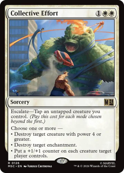 Collective Effort (Surge Foil) - Commander: Marvel Super Heroes (MSC) - Image 1