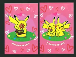 Pokemon Cracked Ice Holo *Electric Pikachu Card Database* -PIKACHU IN LOVE - Image 1