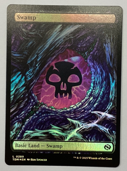 MTG Swamp Tarkir: Dragonstorm 0289 Dragon Eye FOIL Land NM - Image 1