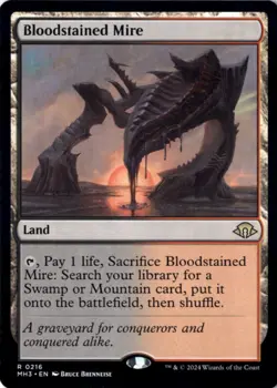 Bloodstained Mire Modern Horizons 3 216 NM MTG - Image 1