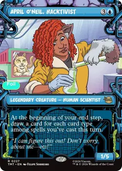 April O'Neil, Hacktivist (0227) (Showcase) - Foil - TMT - 227 NM/LP - Image 1