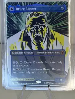 MTG Marvel Super Heroes Bruce Banner The Incredible Hulk M 0390 Foil Borderless - Image 2