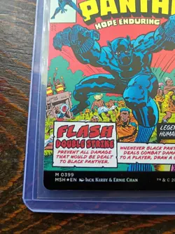 MTG 0399 King T'Challa / Black Panther FOIL Borderless - Marvel Super Heroes NM - Image 5