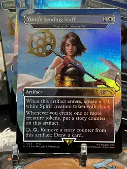 MTG | Yuna's Sending Staff ✨FOIL✨ [Secret Lair FINAL FANTASY] - Image 2