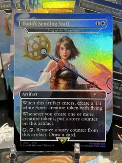 MTG | Yuna's Sending Staff ✨FOIL✨ [Secret Lair FINAL FANTASY] - Image 3