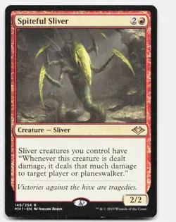 Spiteful Sliver 148 Rare Modern Horizons Magic: The Gathering Near Mint - Image 1
